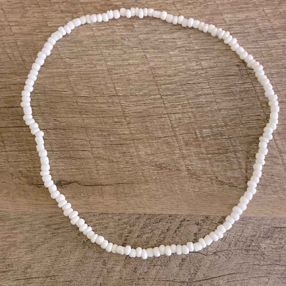 White Bead Necklace